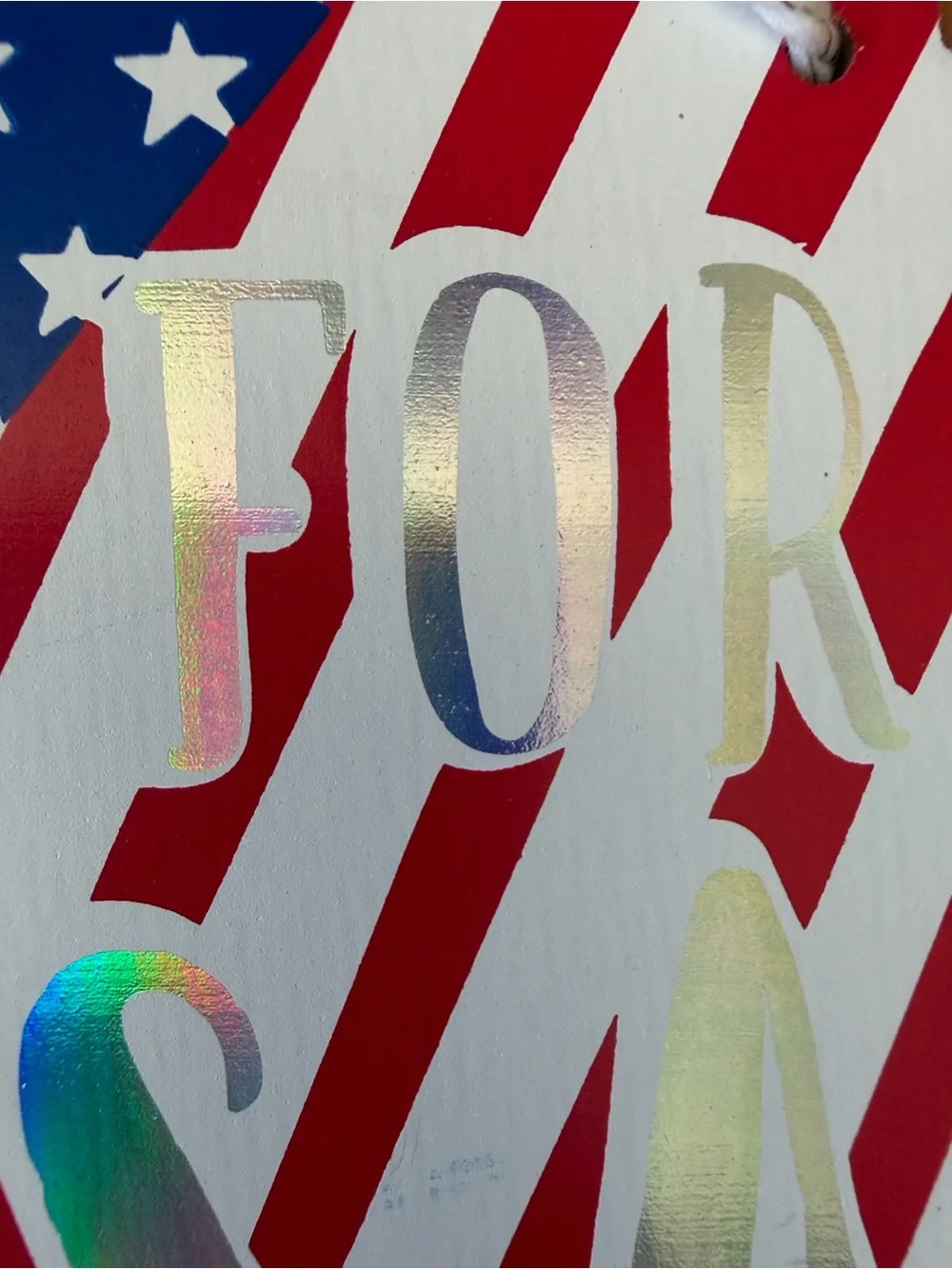 Target Patriotic USA Map Hanging Sign in Red, White & Blue